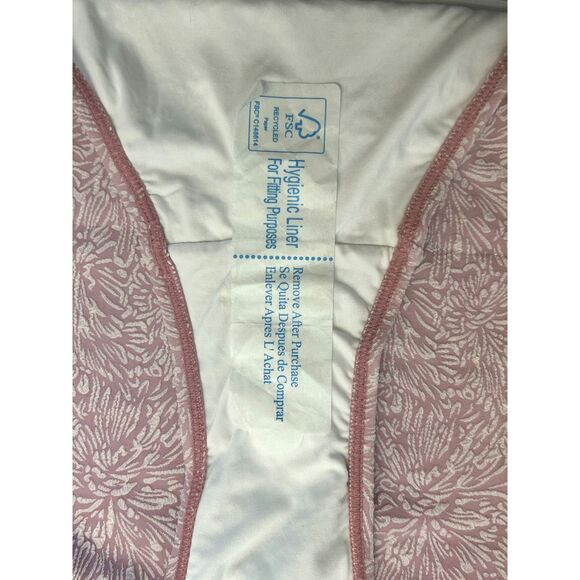 Andie Swim 90s High Waisted Cheeky Swimsuit Bikini Bottom Rose Pink Eco Nylon XL - Picture 4 of 8